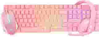 COMBO GAMER ROSA (TECLADO+MOUSE+FONE) EG53 - EVOLUT