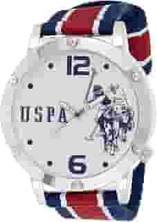 U.S. Polo Assn. Relógio masculino usc57003 analógico mostrador de quartzo multicolorido, Branco