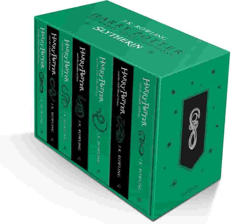 Harry Potter Slytherin House Editions Paperback Box Set: 1-7