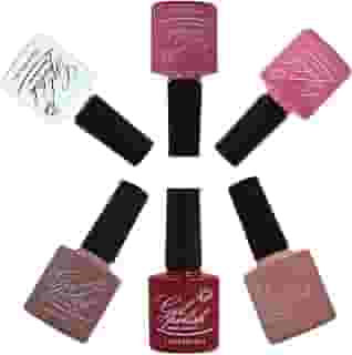 Kit 6un Esmalte Em gel Polish Gel Color Unha Profissional 7,5ml