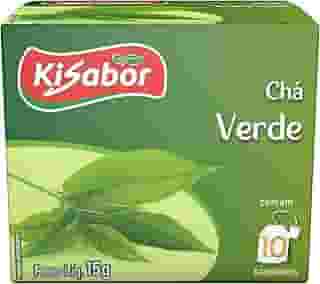 Kisabor, Chá Verde, Para infusão, 15 Gramas com 10 Saquinhos