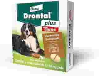 Vermífugo Bayer Drontal Plus Sabor Carne para Cães de até 35kg - 2 Comprimidos