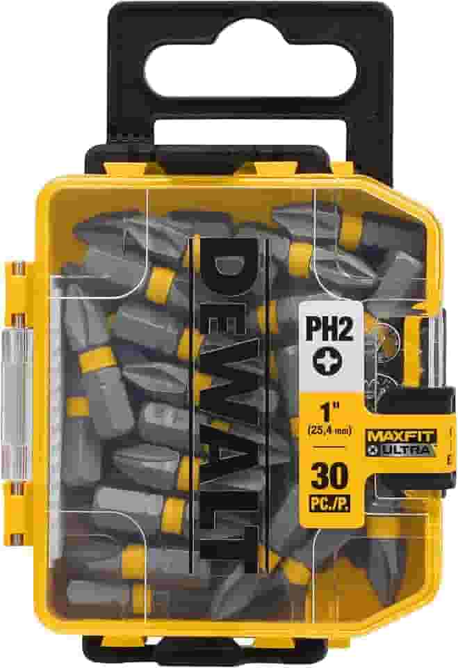 Dewalt Conjunto de Pontas Phillips, Ideal para Parafusadeira e Ferramentas Elétricas, Até 800 Parafusos Extras, Modelo DWA1PH2UMF30, 30 Peças