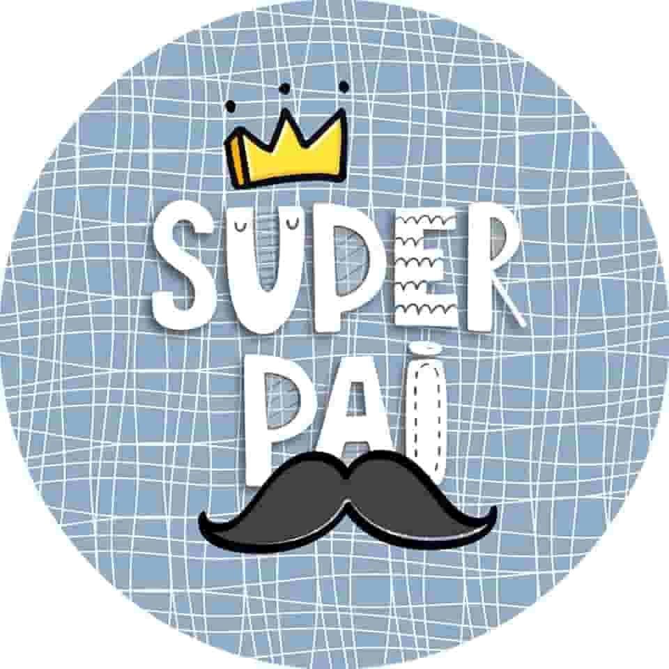 Capa Sousplat Estampado 35cm Mesa posta Jogo Americano Dia dos Pais (SPAI011)