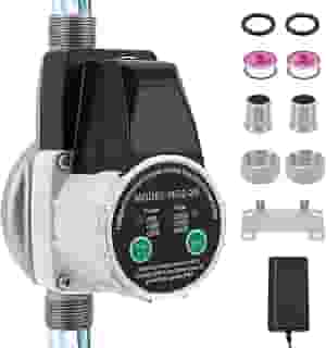 TRUERZA Bomba Pressurizadora de Água, 300W, 2100L/h, 100-240V, Automática, Ajustável, Silenciosa