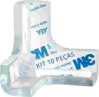 Vittak Kit 10 Protetores de Quina Cantoneira Móveis de Silicone com Adesivo Proteção de Bebê e Idoso Transparente
