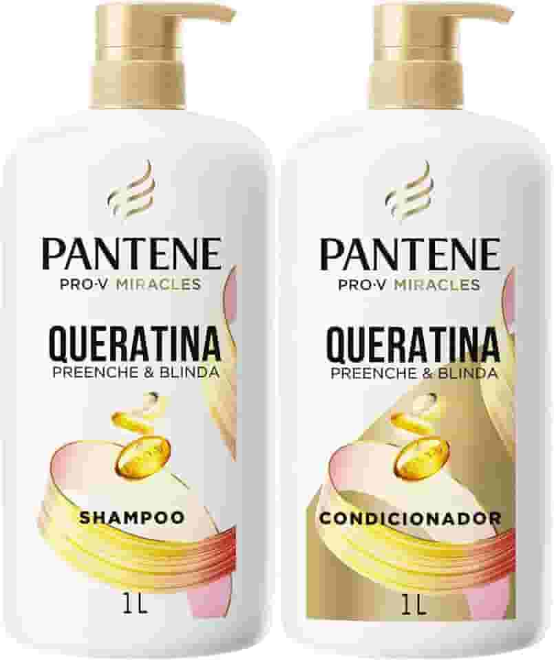KIT Pantene PRO-V Miracles Shampoo + Condicionador Queratina 1L