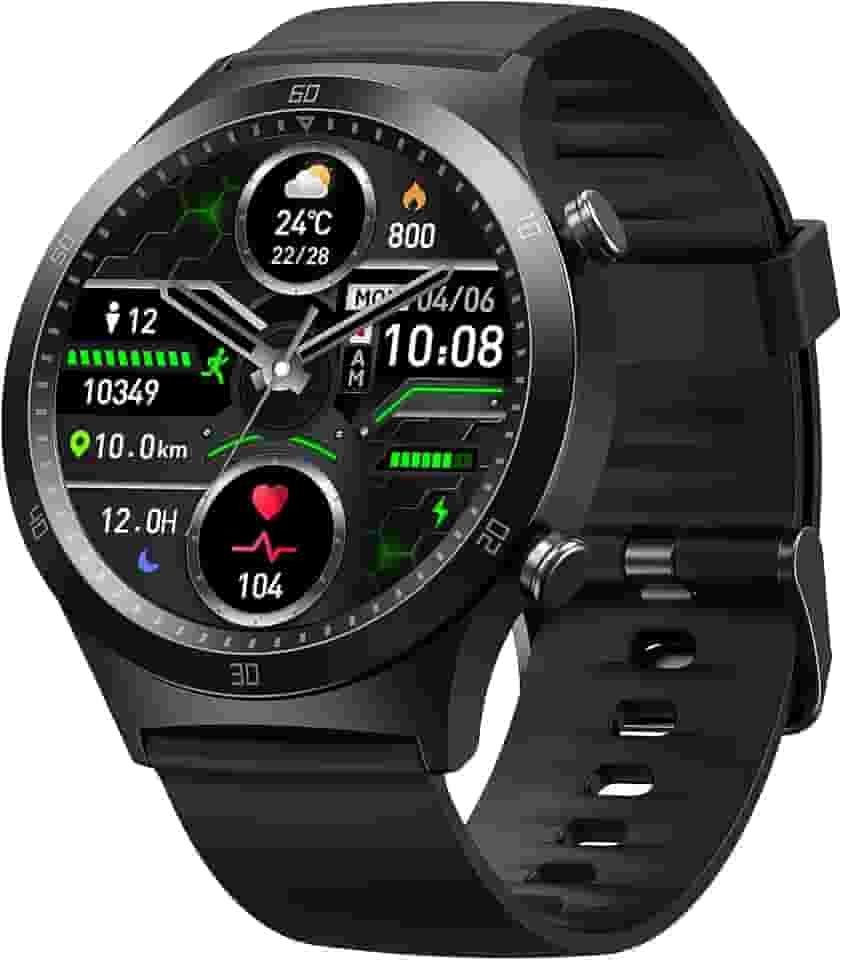 Relógio Inteligente Tranya S2 Tela Full Touch 1.28" Resistente à Água com Modos Esportivos e Recebimento de Notificações Smartwatch
