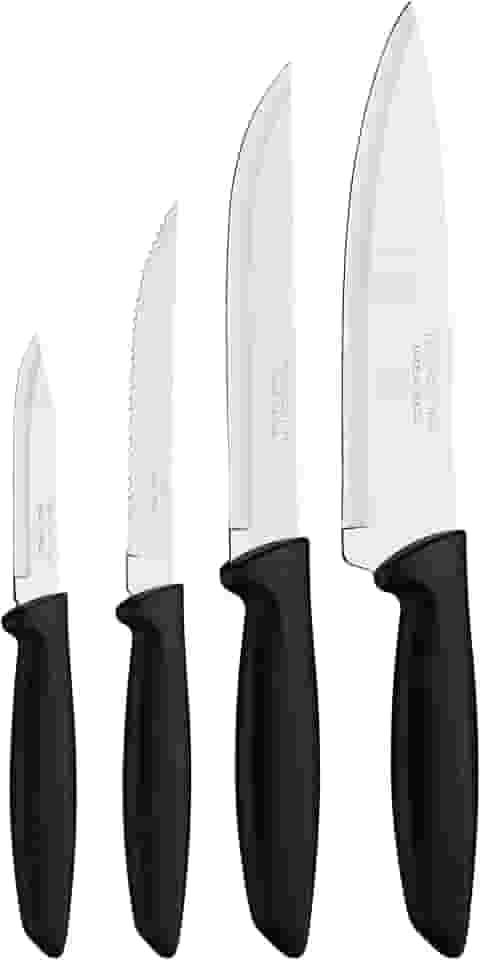 Tramontina JOGO FACAS INOX 4PC PLENUS PRE, Preto