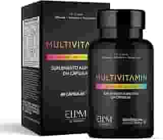 Multivitaminico Completo 60 Capsulas ELLYM NUTRITION Complexo Vitaminico para o Dia a Dia Mulher e Homem Polivitaminico