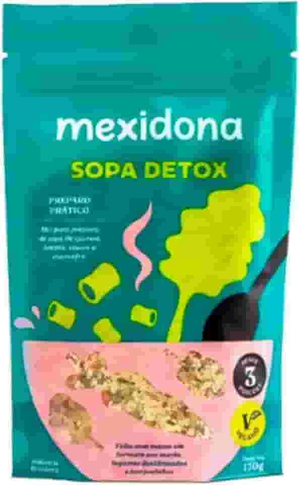 Sopa Detox (Espinafre/Couve/Cenoura/Quinoa e Macarrão) de 130g-Mexidona
