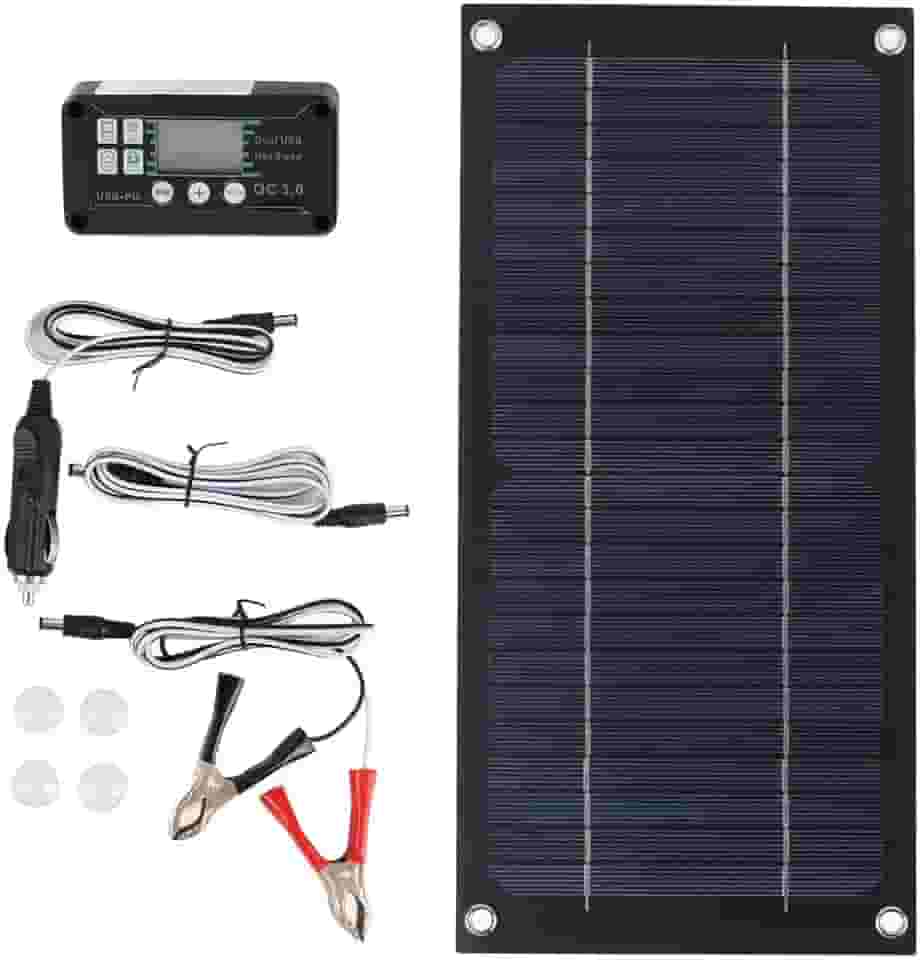 Kit de Painel Solar Com Painel Solar Monocristalino de 600 W e Controlador de Carga de 100 A para Residências, Trailers e Outras Aplicações Fora da Rede, ótimo Desempenho
