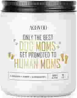 AOOVOO Presentes New Mom – Melhores presentes para grávidas, vela de cera de soja para mãe de cachorro, 255 g, presentes de gravidez para grávidas, presente de primeiro dia das mães para novas mães