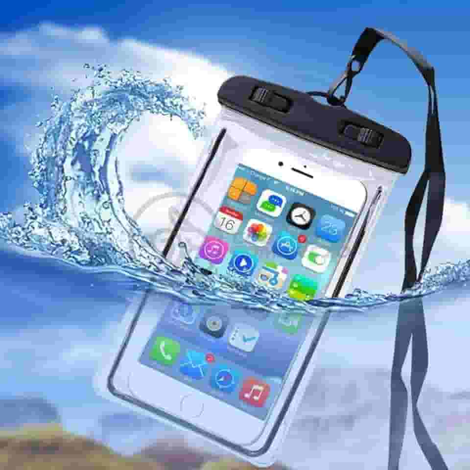 Kit 3 Capas à Prova D'água para Celular Universal até 6.5 Polegadas - Proteção Completa para Viagens e Atividades ao Ar Livre (Preto, Branca e Lilás)