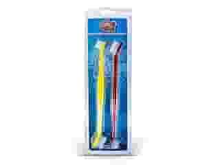 Kit Bucal 2 escovas cabo longo para escovar os dentes de Cães e Gato, Anti-tártaro