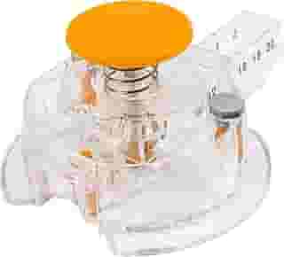 Cortador circular Fiskars, com 3 refis de lâminas, corta círculos de 2,5 a 20,3 cm, transparente/laranja