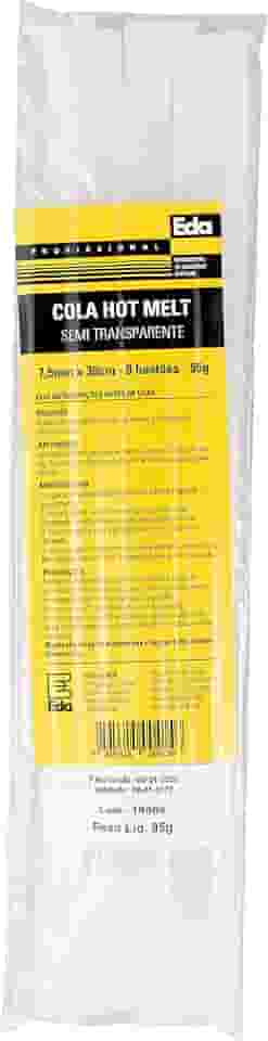 EDA Cola Quente Para Pistola 7 5 Mm X 30 Cm 8 Barras Eda