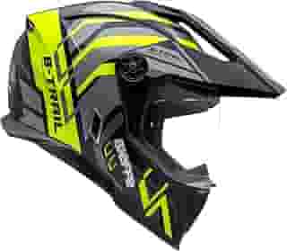 Capacete Masculino Bieffe B-Trail Defender Amarelo Moto Pala