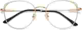 Óculos de bloqueio de luz azul para olhos de gato SOJOS armação de metal hipster feminino óculos She Young