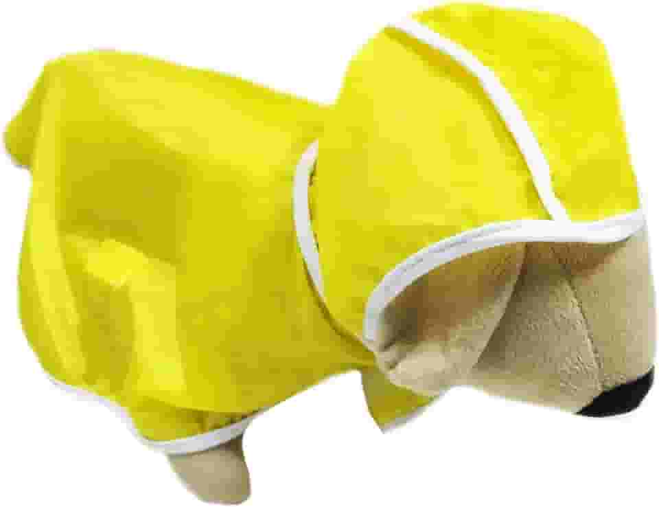 SS Pets Capa De Chuva Amarela Pet Para Cães E Gatos Tamanho Médio Para Cães