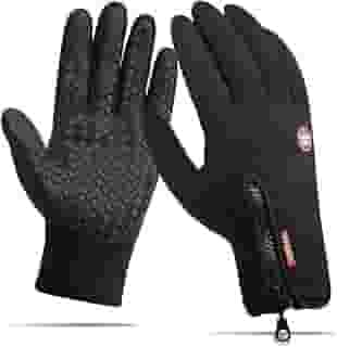 Luva Térmica Moto Touch Screen Unissex Impermeável e Antiderrapante – Luvas para Frio, Motoqueiro, Ciclista e Esportes – Resistente à Chuva e Vento, Tamanho Ajustável