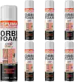 Espuma Expansiva Poliuretano 500Ml 340Gr Orbi - 6 Peças