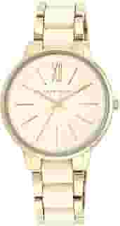 Anne Klein Relógio feminino com pulseira de resina