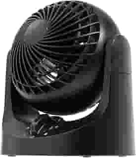 Ventilador de mesa IRIS USA WOOZOO, circulador de ar, 3 velocidades, distância máxima de ar de 9,8 m, inclinação ajustável de 112°, baixo ruído de 27,5 db, ventilador pequeno para quarto, escritório