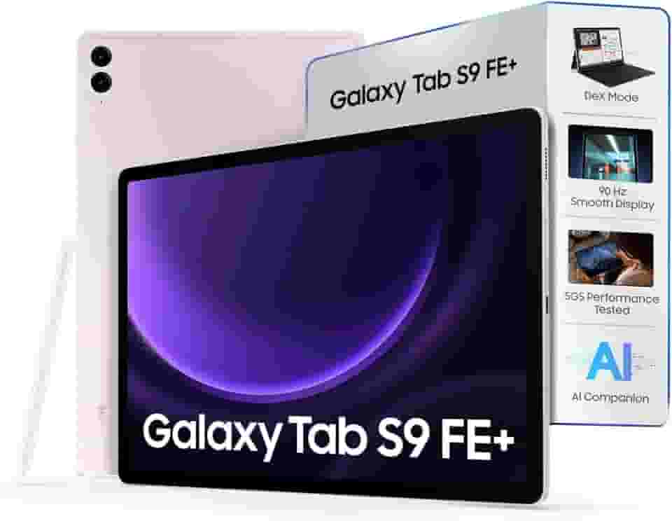 Samsung Tablet Android Galaxy Tab S9 FE+ 12.4 polegadas 8Gb de ram 128GB, bateria de longa duração, processador potente, câmera de 8MP, design leve e durável, armazenamento expansível. Acompanha S Pen