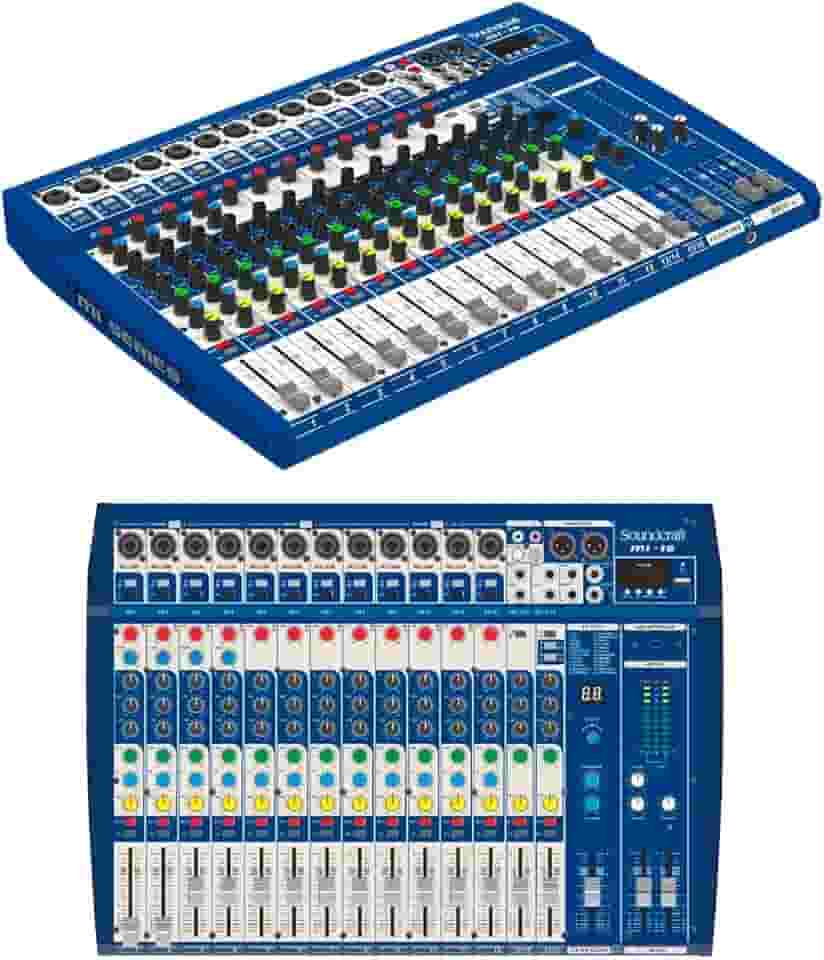 Mesa de Som Soundcraft MI-16 Analógico com 16 Canais