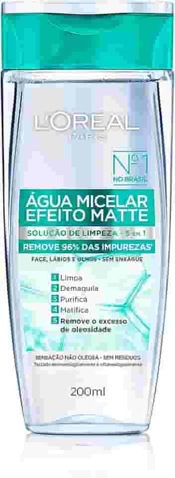 L’Oréal Paris Água Micelar Efeito Matte L'Oréal Paris Solução De Limpeza Facial 200Ml