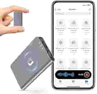 Gravador de voz digital magnético de 64 GB – Dispositivo de gravação contínua de 40 horas com redução de ruído tripla inteligente de IA – Dispositivo gravador de áudio para palestras, reuniões e