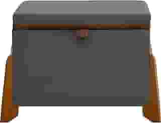 PUFF BAÚ DESIGN (Cinza)