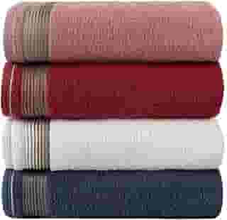Kit Com 4 Toalhas Banhão Gigante Alta Absorção Sublime 70x150cm - KIT 5 (Rosa/Terracota/Branco/Azul)