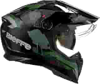 Capacete Masculino Bieffe B-Trail Frontier Verde Oculos Moto