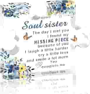 Presentes Soul Sister para mulheres, amigas, presentes de Natal para irmãs, meias para irmãs, melhores presentes de meia para mulheres, melhores presentes de amizade para irmãs adultas