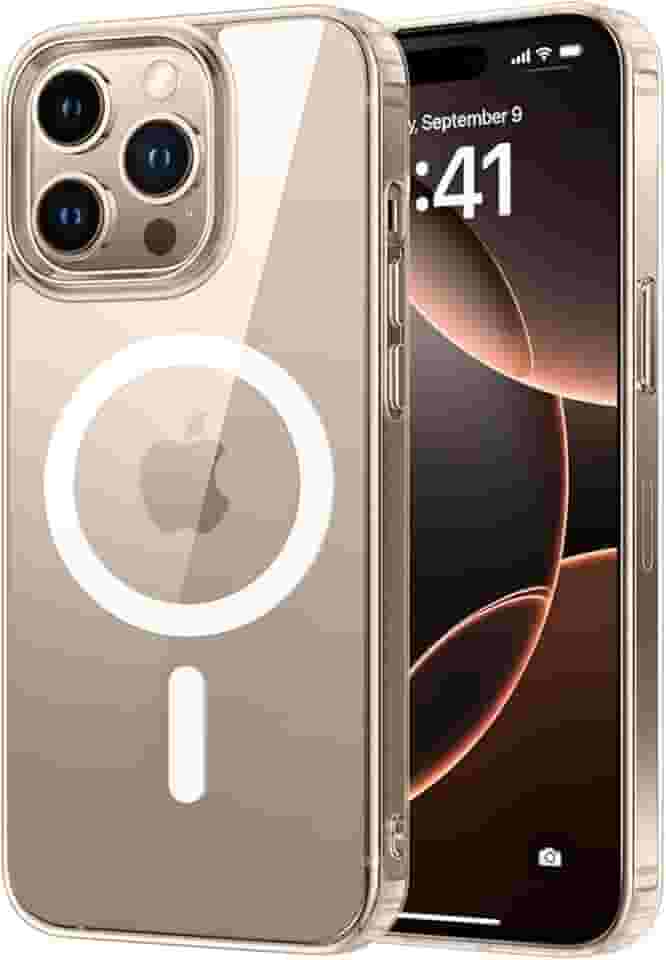 Capa Mag-Safe para [iPhone 16 PRO] Capinha Magnetica Premium com [Proteção de Câmera] Clear Case Transparente [Anti-Amarelamento], Compatível com MagSafe, Resistente a Riscos e Anti Impacto