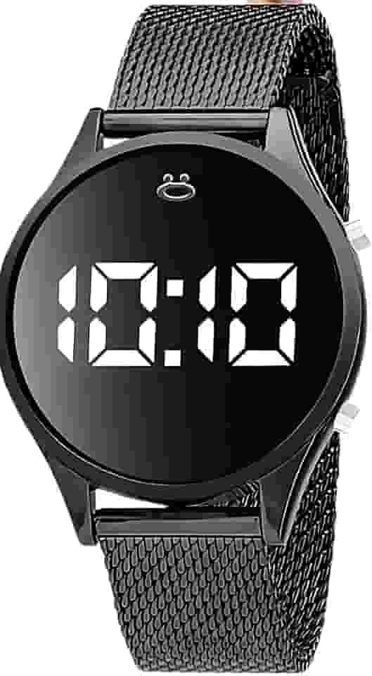 Relogio Feminino Qualidade Premium Aço Inox Digital + Caixa Led Original Silicone Casual