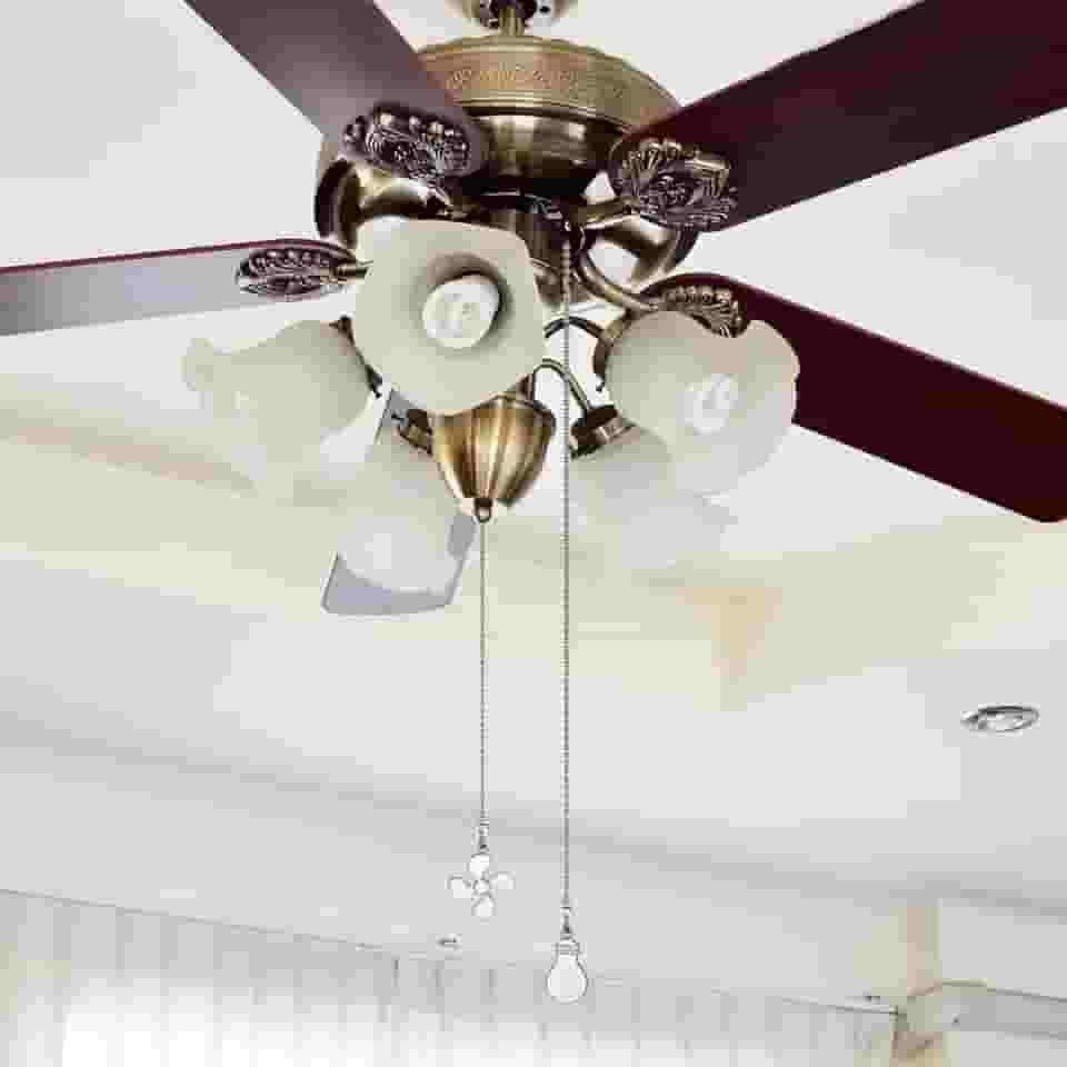 Extensão de corrente de puxar para ventilador de teto, interruptor de luz de ventilador de metal, extensor de corrente com pingente, corrente de interruptor de ventilador ajustável para lâmpada e