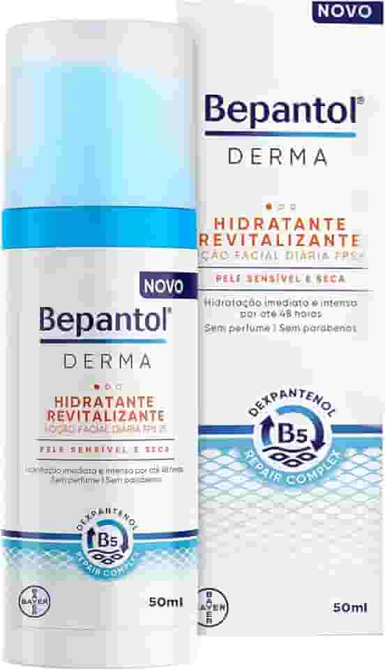Bepantol Derma Hidratante Facial Diário, Hidratante Revitalizante FPS25, 50ml