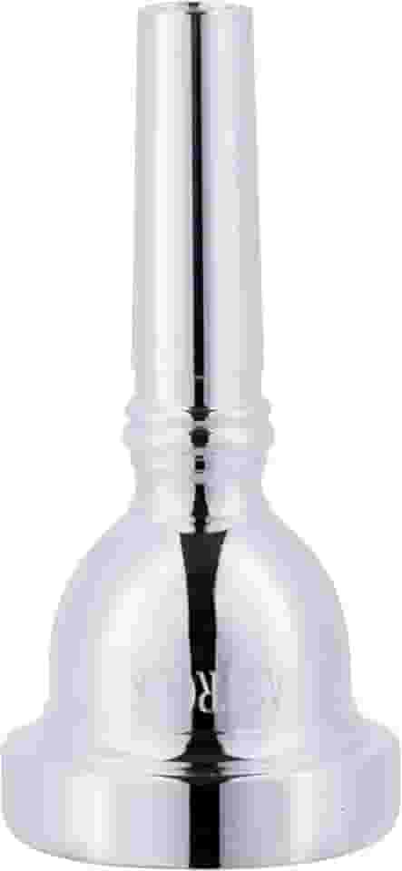 EASTROCK Bocal de trombone, bocal de trombone banhado a prata, haste pequena, 6 1/2AL, acessórios para instrumentos de trombone embalados a vácuo