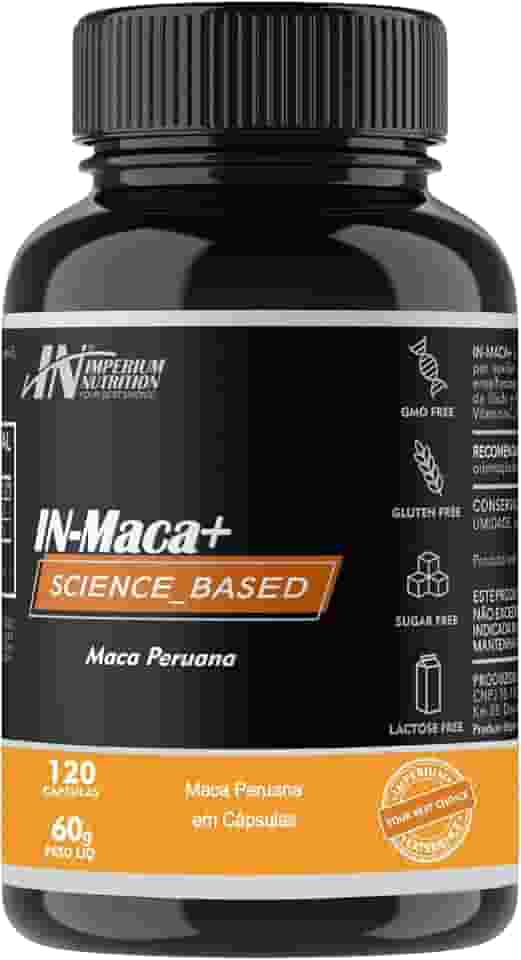 Maca Peruana 2000mg (IN-Maca+ 120 Cápsulas) - Para Homens e Mulheres - Imperium Nutrition