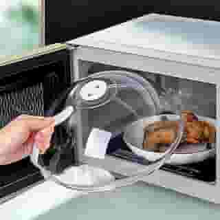 Tampa Antirrespingo para Micro-ondas - Protetor de Alimentos com Alça e Respiro – Capa Plástica para Aquecer Comida – Tampa de Microondas - Resistente ao Calor - UpShop