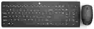 Combo de Teclado e Mouse Ergonômico Sem Fio HP 230 - com Dongle USB Wireless, Digitação Silenciosa, Design Elegante, Até 12 Meses de Bateria, Layout BR, Preto (18H24AA#AC4)