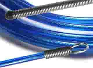 Puxa Fio Passa Fio Guia Sonda Profissional Alma De Aço Resistente Durável PF (Azul, 30 Metros)