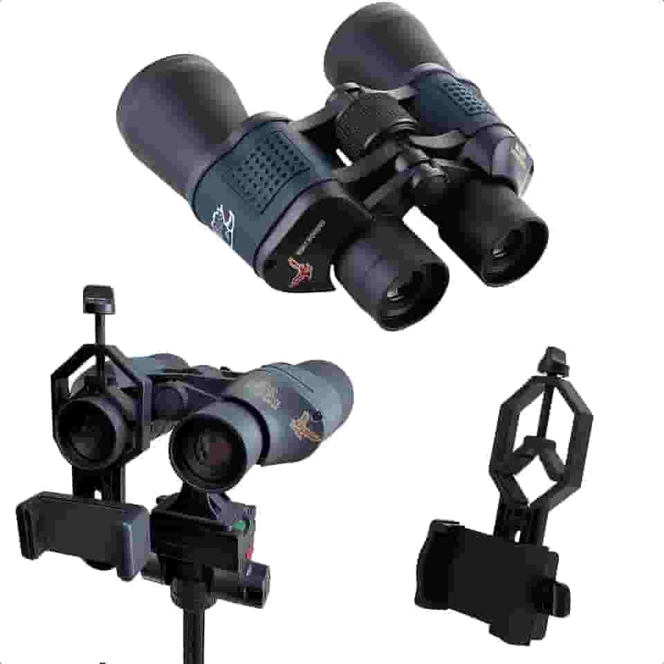 Binóculo Profissional Longo Alcance Zoom 80x80 Até 16km com Suporte Para Celular