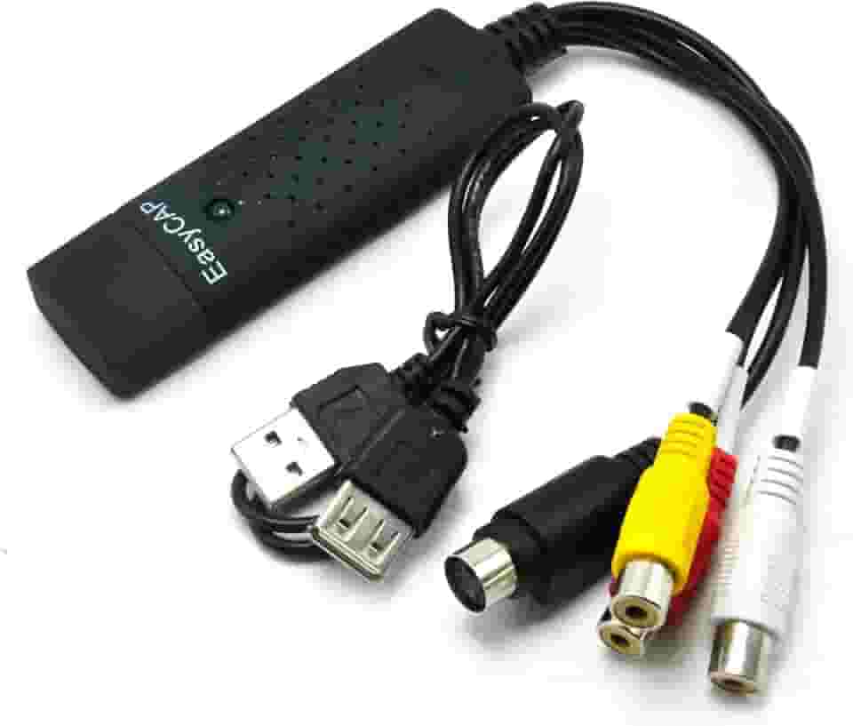 EasyCAP USB2.0 Placa de captura de vídeo de 1 canal AV/BNC para TV USB DVD VHS Áudio