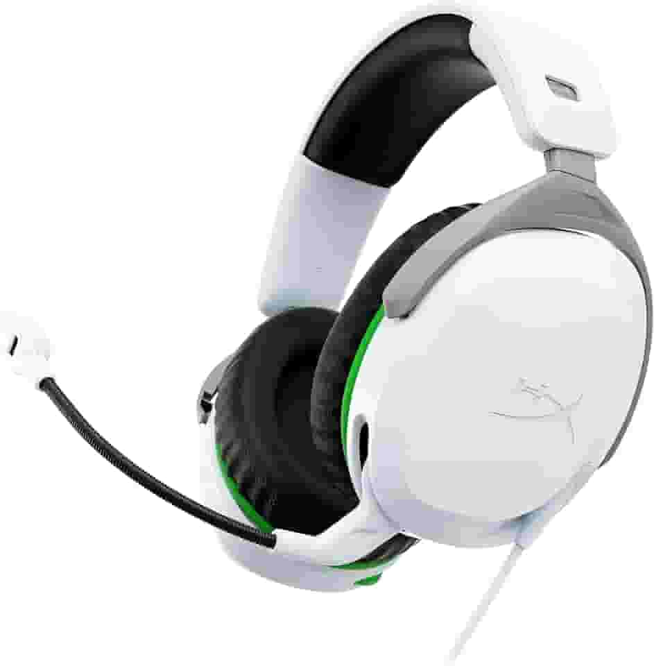 Headset Gamer HyperX CloudX Stinger 2 – para Xbox, Conforto Exclusivo, Suporte de Cabeça Ajustável, Leve, com Espuma Inteligente, Cancelamento Passivo de Ruído, Branco (75X28AA)