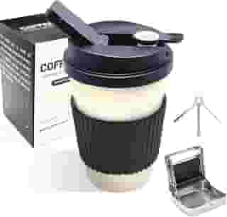 PangSing & Nan Stealth Conjunto de narguilé de café com tigela de cerâmica e narguilé discreto de silicone de alta qualidade para reuniões ao ar livre e uso em movimento