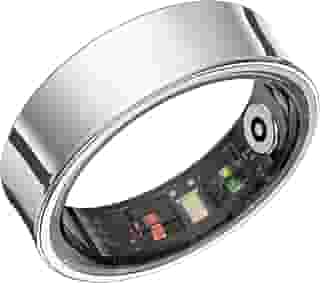 DREAM SPORT Smart Ring – Monitor de saúde com SPO2/HRV/monitor de sono, 5 ATM à prova d'água e sem assinatura, bateria de 7 dias para homens e mulheres, compatível com iOS Android (10 tamanhos, prata)
